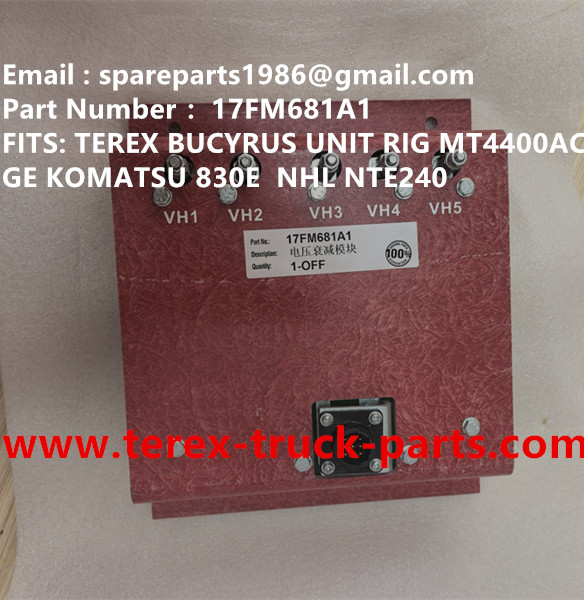 TEREX GE WHEEL MOTOR KOMATSU MT4400AC UNIT RIG BUCYRUS CATERPILLAR NHL MT4400AC MT3600 MT3700 NTE240 NTE260 BELAZ XCMG XDE240 XDE260 75306 75131 KOMATSU 830E GE GENERAL ELECTRIC 930E 17FM681A1 Module VAM
