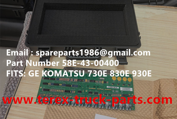 TEREX GE WHEEL MOTOR KOMATSU MT4400AC UNIT RIG BUCYRUS CATERPILLAR NHL MT4400AC MT3600 MT3700 NTE240 NTE260 BELAZ XCMG XDE240 XDE260 75306 75131 KOMATSU 830E GE GENERAL ELECTRIC 930E CARD 58E-43-00400