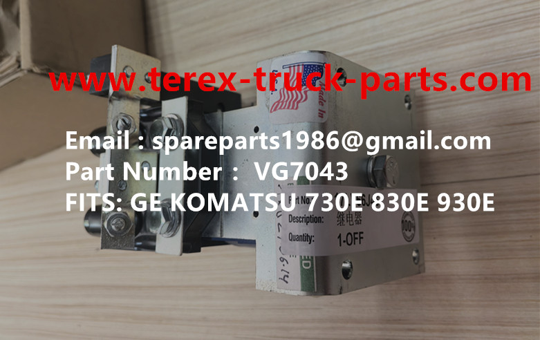 TEREX GE WHEEL MOTOR KOMATSU MT4400AC UNIT RIG BUCYRUS CATERPILLAR NHL MT4400AC MT3600 MT3700 NTE240 NTE260 BELAZ XCMG XDE240 XDE260 75306 75131 KOMATSU 830E GE GENERAL ELECTRIC 930E RELAY VG7043