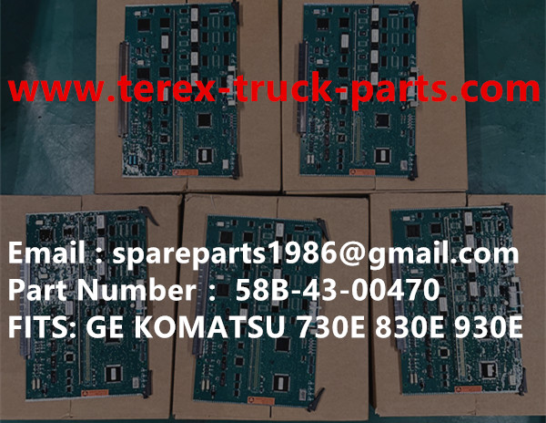58B-43-00470 CARD KOMATSU 830E 903E 730E GE NHL NTE240 NTE260 NTE160 BUCYRUS MT3600 MT4400AC MT3700 MT3300 BELAZ 75306 75131