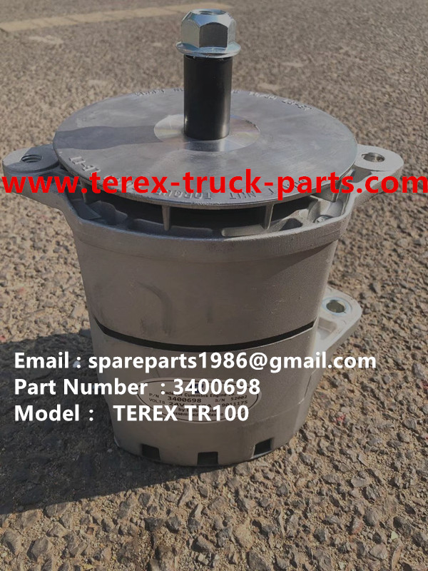 TEREX RIGID DUMP TRUCK HAULER OFF HIGHWAY TRUCK HAULER ALLISON TRANSMISSION MOTOR DRIVE WHEEL MOTOR GE MT3300, MT3600, MT3700, MT4000, MT4400, MT5500, MT6300 MOTOR DRIVE TR60 TR70 TR100 ENGINE CUMMINS 3400698 ALTERNATOR