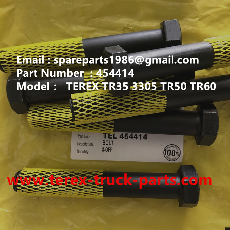 TEREX RIGID DUMP TRUCK HAULER OFF HIGHWAY TRUCK HAULER ALLISON TRANSMISSION MOTOR DRIVE WHEEL MOTOR GE MT3300, MT3600, MT3700, MT4000, MT4400, MT5500, MT6300 MOTOR DRIVE TR60 TR50 TR45 TR35A 3305B/F/G/K 454414 BOLT