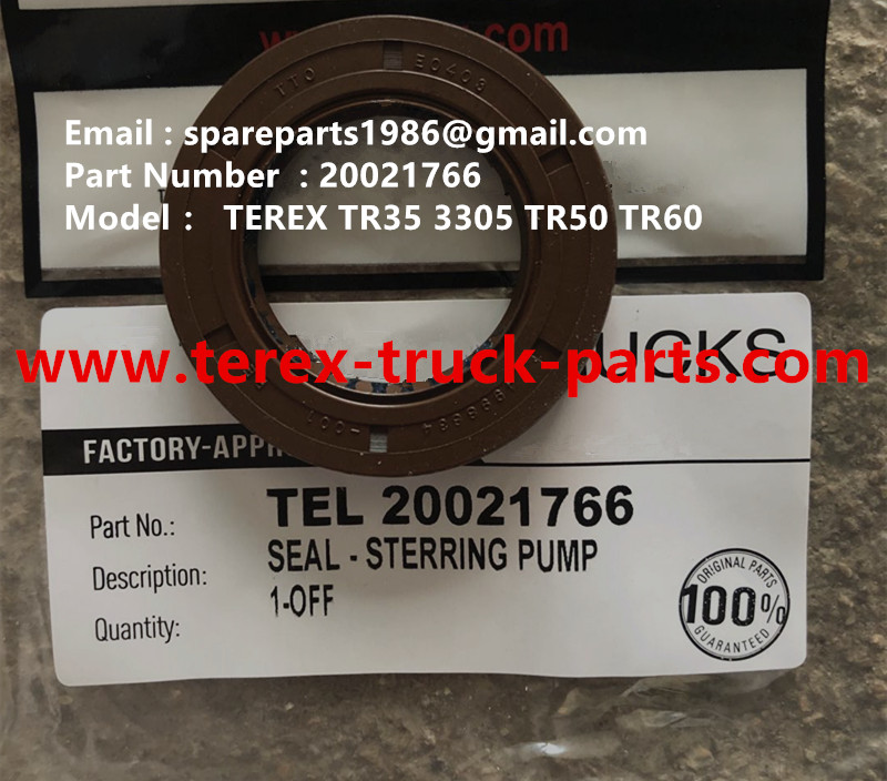 TEREX RIGID DUMP TRUCK HAULER OFF HIGHWAY TRUCK HAULER ALLISON TRANSMISSION MOTOR DRIVE WHEEL MOTOR GE MT3300, MT3600, MT3700, MT4000, MT4400, MT5500, MT6300 MOTOR DRIVE TR60 TR50 TR45 TR35A 3305B/F/G/K SEAL PUMP STEERING 20021766