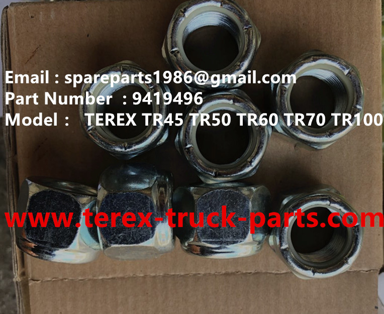TEREX RIGID DUMP TRUCK HAULER OFF HIGHWAY TRUCK HAULER ALLISON TRANSMISSION MOTOR DRIVE GE MT3300, MT3600, MT3700, MT4000, MT4400, MT5500, MT6300 WHEEL MOTOR DRIVE BUCYRUS GE TR50 TR60 TR70 TR100 MOTOR DRIVE 9419496 NUT