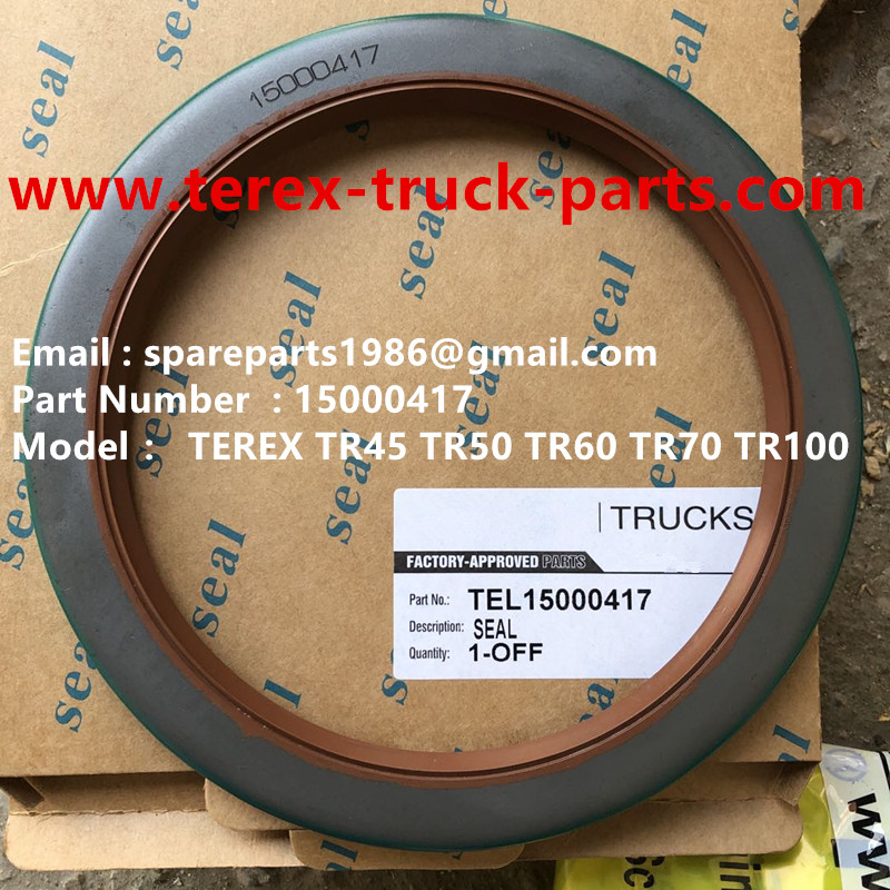TEREX RIGID DUMP TRUCK HAULER OFF HIGHWAY TRUCK HAULER ALLISON TRANSMISSION MOTOR DRIVE GE MT3300, MT3600, MT3700, MT4000, MT4400, MT5500, MT6300 WHEEL MOTOR DRIVE BUCYRUS GE TR50 TR60 TR70 TR100 MOTOR DRIVE 15000417 SEAL