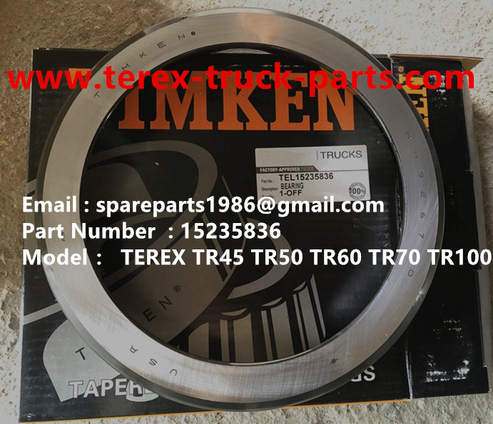 TEREX RIGID DUMP TRUCK HAULER OFF HIGHWAY TRUCK HAULER ALLISON TRANSMISSION MOTOR DRIVE GE MT3300, MT3600, MT3700, MT4000, MT4400, MT5500, MT6300 WHEEL MOTOR DRIVE BUCYRUS GE TR50 TR60 TR70 TR100 MOTOR DRIVE 15235836 BEARING CUP