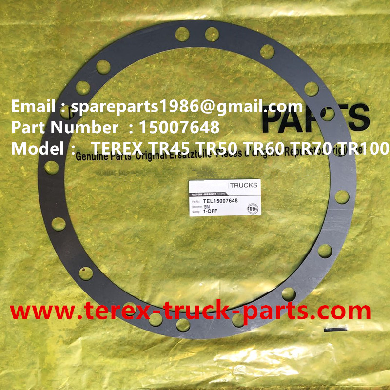 TEREX RIGID DUMP TRUCK HAULER OFF HIGHWAY TRUCK HAULER ALLISON TRANSMISSION MOTOR DRIVE GE MT3300, MT3600, MT3700, MT4000, MT4400, MT5500, MT6300 WHEEL MOTOR DRIVE BUCYRUS GE TR50 TR60 TR70 TR100 MOTOR DRIVE 15007648 SHIM