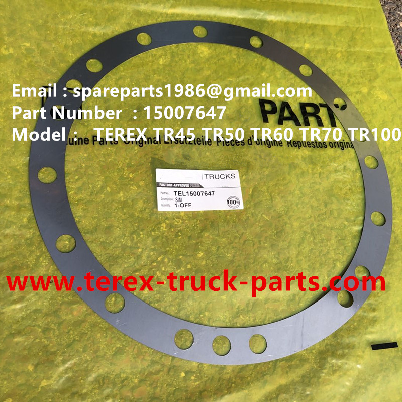 TEREX RIGID DUMP TRUCK HAULER OFF HIGHWAY TRUCK HAULER ALLISON TRANSMISSION MOTOR DRIVE GE MT3300, MT3600, MT3700, MT4000, MT4400, MT5500, MT6300 WHEEL MOTOR DRIVE BUCYRUS GE TR50 TR60 TR70 TR100 MOTOR DRIVE 15007647 SHIM