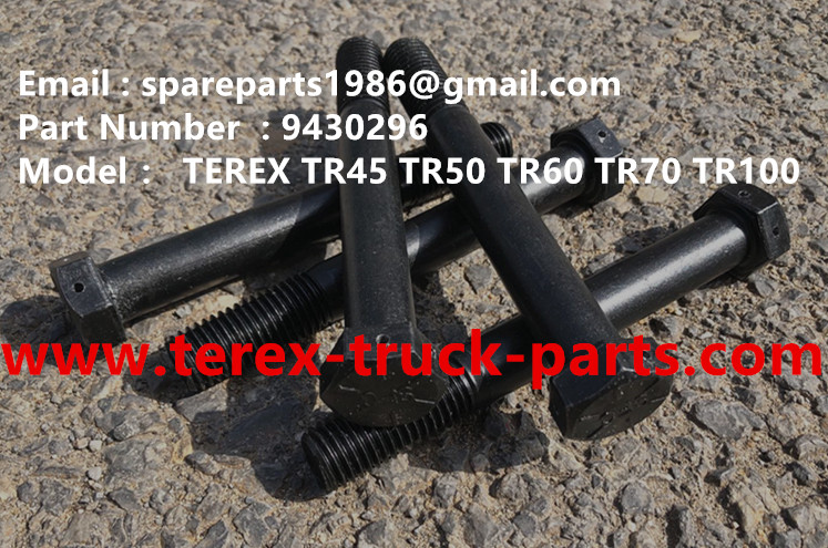 TEREX RIGID DUMP TRUCK HAULER OFF HIGHWAY TRUCK HAULER ALLISON TRANSMISSION MOTOR DRIVE GE MT3300, MT3600, MT3700, MT4000, MT4400, MT5500, MT6300 WHEEL MOTOR DRIVE BUCYRUS GE TR50 TR60 TR70 TR100 MOTOR DRIVE 9430296 BOLT