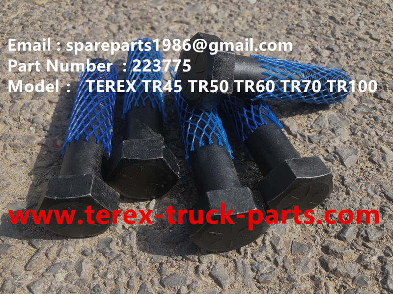 TEREX RIGID DUMP TRUCK HAULER OFF HIGHWAY TRUCK HAULER ALLISON TRANSMISSION MOTOR DRIVE GE MT3300, MT3600, MT3700, MT4000, MT4400, MT5500, MT6300 WHEEL MOTOR DRIVE BUCYRUS GE TR50 TR60 TR70 TR100 MOTOR DRIVE 223775 BOLT