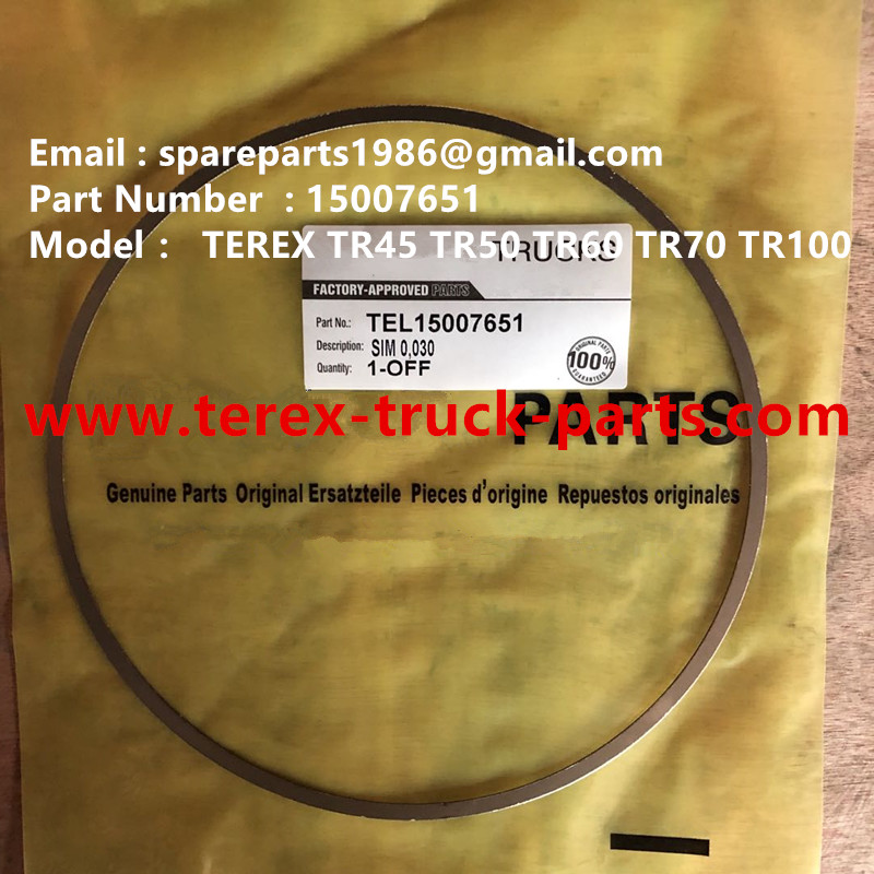 TEREX RIGID DUMP TRUCK HAULER OFF HIGHWAY TRUCK HAULER ALLISON TRANSMISSION MOTOR DRIVE GE MT3300, MT3600, MT3700, MT4000, MT4400, MT5500, MT6300 WHEEL MOTOR DRIVE BUCYRUS GE TR50 TR60 TR70 TR100 MOTOR DRIVE 15007651 SHIM