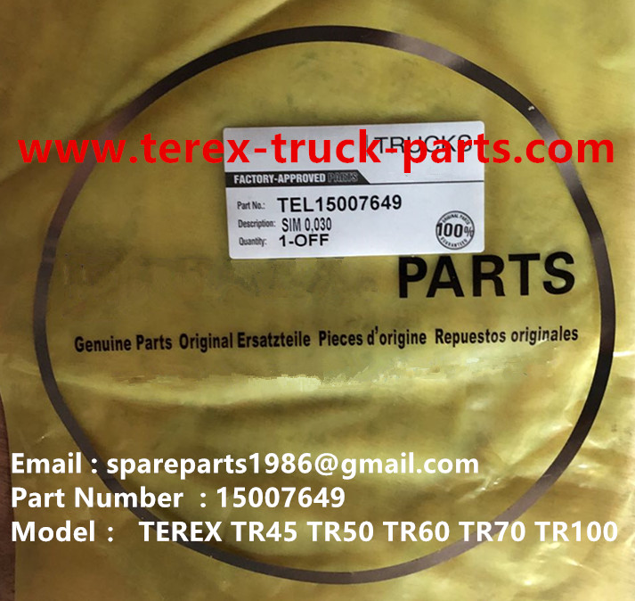 TEREX RIGID DUMP TRUCK HAULER OFF HIGHWAY TRUCK HAULER ALLISON TRANSMISSION MOTOR DRIVE GE MT3300, MT3600, MT3700, MT4000, MT4400, MT5500, MT6300 WHEEL MOTOR DRIVE BUCYRUS GE TR50 TR60 TR70 TR100 MOTOR DRIVE 15007649 SHIM