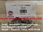 TEREX NHL TR100 ALLISON RIGID DUMP TRUCK 6758459 VALVE