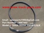 TEREX NHL 3305B/F/G/K TR35A RIGID DUMP TRUCK 9067402  HOSE ASSY