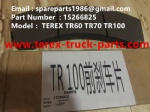 TEREX  TR100 RIGID DUMP TRUCK 15266825 LINING KIT