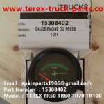 TEREX NHL TR50 TR60 RIGID DUMP TRUCK 15308402 GAUGE ENGINE OIL PRESSURE