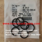 TEREX NHL TR60 RIGID DUMP TRUCK 3331089 O RING SEAL CUMMINS ENGINE