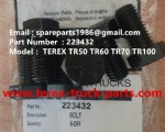 TEREX NHL RIGID DUMP TRUCK TR50 TR60 TR100 BOLT 223432