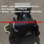 TEREX NHL TR50 TR60 RIGID DUMP TRUCK CUMMINS ENGINE 3104216 AIR COMPRESSOR