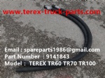 TEREX NHL GE CUMMINS ENGINE OFF HIGHWAY RIGID DUMP TRUCK MINING HAULER  TR45 TR50 TR60 TR70 TR100 GE WHEEL MOTOR NTE240 NTE260 MT3300 MT3600 MT3700 MT4400AC MT5500 HOSE 9141843