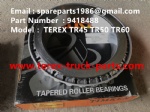 TEREX NHL GE CUMMINS ENGINE OFF HIGHWAY RIGID DUMP TRUCK MINING HAULER  TR45 TR50 TR60 TR70 TR100 BEARING CONE 9418488