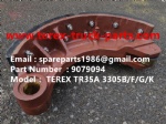 TEREX NHL GE CUMMINS ENGINE OFF HIGHWAY RIGID DUMP TRUCK MINING HAULER  WHEEL MOTOR DRIVE 3305B 3305F 3305G 3305K TR35A BRAKE SHOE 9079094