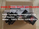 TEREX NHL GE CUMMINS ENGINE OFF HIGHWAY RIGID DUMP TRUCK MINING HAULER  WHEEL MOTOR DRIVE 3305B 3305F 3305G 3305K TR35A TURBO ALARM SWTICH 15041173