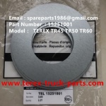 TEREX RIGID DUMP TRUCK HAULER OFF HIGHWAY TRUCK HAULER ALLISON TRANSMISSION MOTOR DRIVE WHEEL MOTOR GE BUCYRUS TR50 TR60 TR70 TR100 TR45 SHIM HINGE 15251001