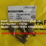 TEREX RIGID DUMP TRUCK HAULER OFF HIGHWAY TRUCK HAULER ALLISON TRANSMISSION MOTOR DRIVE WHEEL MOTOR GE BUCYRUS TR50 TR60 TR70 TR100 TR45 TR35A 3305B 3305F 3305G 3305K ELBOW 118755