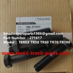 特雷克斯 北方股份 矿卡 矿用自卸车 非公路自卸公车 电动轮 MT3300, MT3600, MT3700, MT4000, MT4400, MT5500, MT6300 TR60 TR50 TR70 TR100 螺栓 271617