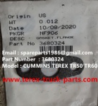 TEREX RIGID DUMP TRUCK HAULER OFF HIGHWAY TRUCK HAULER ALLISON TRANSMISSION MOTOR DRIVE WHEEL MOTOR GE BUCYRUS TR50 TR60 TR70 TR100 TR45 3680324 GASKET FLANGE