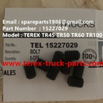 TEREX NHL OFF HIGHWAY RIGID DUMP TRUCK MINING HAULER  TR45 TR50 TR60 TR70 TR100 3305B 3305G 3305K 3305F  SCREW 15227029