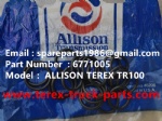 特雷克斯 北方股份 刚性自卸车 TR45 TR50 TR60 TR70 TR100 3305B 3305G 3305K 3305F ALLISON H8610AR O型圈 6771005
