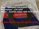 TEREX NHL GE CUMMINS ENGINE OFF HIGHWAY RIGID DUMP TRUCK MINING HAULER TR45 TR50 TR60 TR70 ALLISON TRANSMISSION 23015990 THRUST WASHER