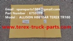 TEREX RIGID DUMP TRUCK HAULER OFF HIGHWAY TRUCK HAULER TR45 TR50 TR60 TR70 TR100 H8610AR 6759379 HOSE JUMP