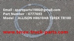 TEREX RIGID DUMP TRUCK HAULER OFF HIGHWAY TRUCK HAULER TR45 TR50 TR60 TR70 TR100 H8610AR GASKET 06777693