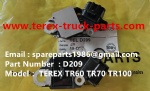 TEREX RIGID DUMP TRUCK HAULER OFF HIGHWAY TRUCK DISC 23041616 HAULER TR45 TR50 TR60 TR70 TR100 H8610AR 29544093 ALTERNATOR ADJUSTER D209