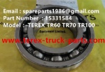 TEREX RIGID DUMP TRUCK HAULER OFF HIGHWAY TRUCK DISC 23041616 HAULER TR45 TR50 TR60 TR70 TR100 MT4400 MT6300 GE 5GEB25A1 BEARING 15331584