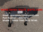 TEREX NHL GE CUMMINS ENGINE OFF HIGHWAY RIGID DUMP TRUCK MINING HAULER GE TR60 TR70 TR100 ALLISON TRANSMISSION 20024019 MIRROR BRACKET RH