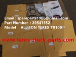 TEREX NHL GE CUMMINS ENGINE OFF HIGHWAY RIGID DUMP TRUCK MINING HAULER GE TR60 TR70 TR100 ALLISON TRANSMISSION SEAL KIT 29541552