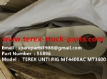 TEREX NHL GE CUMMINS ENGINE OFF HIGHWAY RIGID DUMP TRUCK MINING HAULER GE TR60 TR70 TR100 ALLISON TRANSMISSION NTE240 NTE260 MT3600 MT3300 MT3700 MT4400AC REAR SUSPENSION CYLINDER 55896