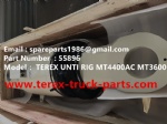 TEREX NHL GE CUMMINS ENGINE OFF HIGHWAY RIGID DUMP TRUCK MINING HAULER GE TR60 TR70 TR100 ALLISON TRANSMISSION NTE240 NTE260 MT3600 MT3300 MT3700 MT4400AC REAR SUSPENSION CYLINDER 55896