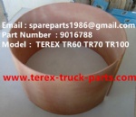 TEREX NHL CUMMINS ENGINE OFF HIGHWAY RIGID DUMP TRUCK MINING HAULER GE TR60 TR70 TR100 ALLISON TRANSMISSION GE MT4400AC MT3600 MT3700 NTE240 NTE260 WHEEL MOTOR WEAR RING 9016788