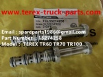 TEREX RIGID DUMP TRUCK HAULER OFF HIGHWAY TRUCK HAULER ALLISON TRANSMISSION TR60 TR70 TR100 SOLENOID VALVE 15274258