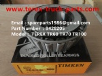 TEREX RIGID DUMP TRUCK HAULER OFF HIGHWAY TRUCK HAULER ALLISON TRANSMISSION TR45 TR50 TR60 TR70 TR100 CONE BEARING 9428205