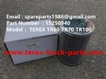 TEREX RIGID DUMP TRUCK HAULER OFF HIGHWAY TRUCK HAULER ALLISON TRANSMISSION TR45 TR50 TR60 TR70 TR100 FILTER 15250940