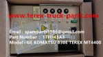 TEREX HAULER MINING RIGID DUMP TRUCK WHEEL MOTOR DRIVE HAULER MT3600 MT4400AC NTE240 NTE260 KOMATSU 830 730 930 GE POWER SUPPLY 17FH43A3