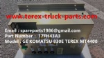 特雷克斯 北方股份 矿卡 自卸车 矿用刚性自卸车 电动轮 MT3600 MT4400AC NTE240 NTE260 小松 830 730 930 GE 电源箱 17FH43A3