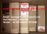 特雷克斯 北方股份 矿卡 矿用自卸车 非公路自卸车 GE  GE 小松 KOMATSU MT4400AC MT3600 MT3300 GE  KOMATSU MT4400AC MT3600 GE KOMATSU TEREX UNIT RIG BUCYRUS MT4400AC MT3600 MT3700 NTE240 NTE260 BELAZ 75131 康明斯 发动机 喷油器 4326780