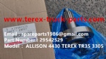 TEREX NHL TR35 3305F 3305G 3305K 3305B RIGID DUMP TRUCK HAULER ALLISON 4430 TRANSMISSION 29542529 SHAFT